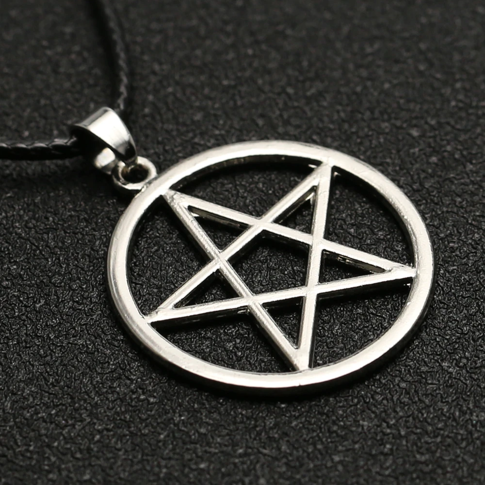 Supernatural Necklace Pentagram Pentacle Devil Satan Star Sam Dean Winchester Amulet Pendant Vintage Movie Jewelry Men Wholesale