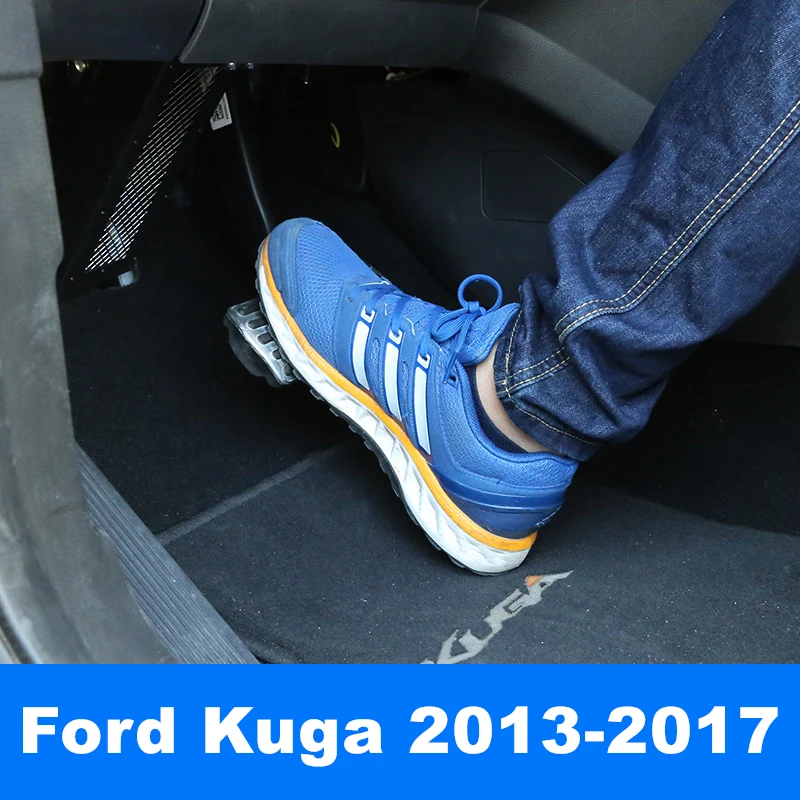 Алюминий сплав нескользкой педалью колодки Обложка для Ford Kuga ESCAPE 2013 автомобилей ускоритель газа педаль тормоза