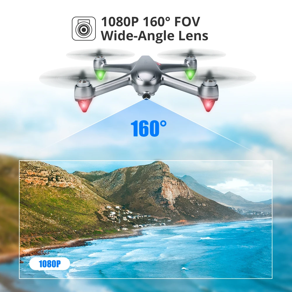 Профессиональный gps-дрон с 1080P HD камерой 5G Wifi FPV Live Video 160 ° FOV широкоугольная радиоуправляемая беспилотная Камера вертолет Квадрокоптер