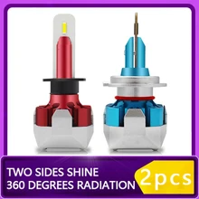 2 шт. автомобиль-Фара-лампы H7 H4 светодиодный Canbus 6500 к H11 H1 светодиодный 9005 HB3 9006 HB4 H8 H9 9012 HB2 9003 светодиодный лампы 12V 100W 11000LM