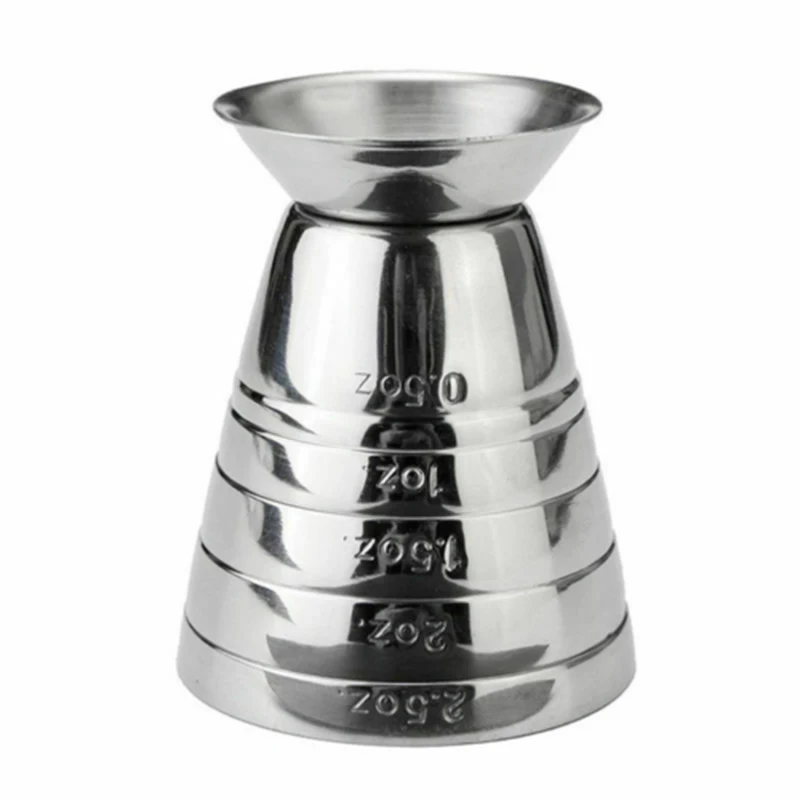 75ml Stainless Steel Measure Cup Drink  Alcohol Bartending Wine Tools Bar Cafe