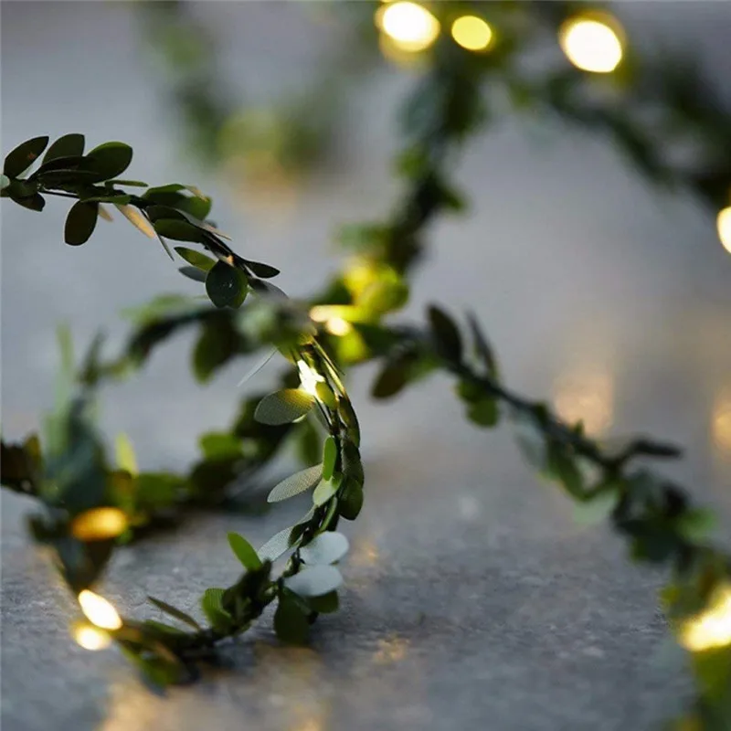 

Christmas Tree Garland Led Christmas Garland for Decoration Green Leaf Garland Christmas Decorations for Home New Year Decor