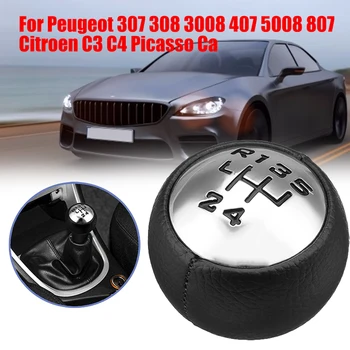 

6 Speed Shifter Handball For Peugeot 307 308 3008 407 5008 807 For Citroen C3 C4 C4 Picasso C8