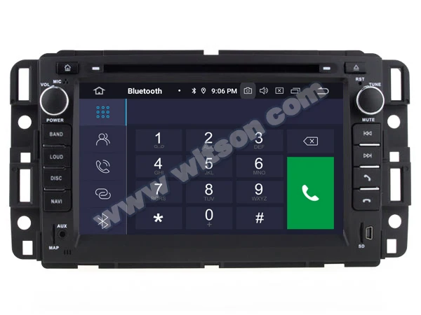 

7" Android 9.0 Pie OS Car DVD Multimedia GPS Radio for Chevrolet Traverse 2009-2012 & Tahoe 2007-2014 & Avalanche 2007-2011