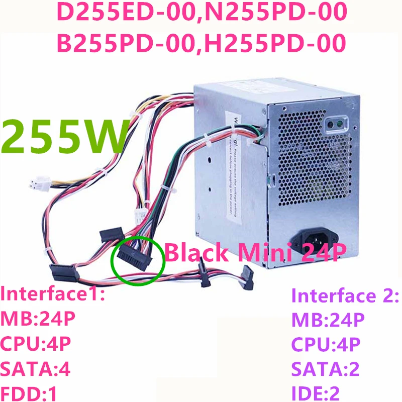 Fonte de Alimentação para Dell Nova 915 255w Power Supply D255ed-00 N255pd-00 B255pd-00 H255pd-00 L305p-01 L305p-03 F305p-00 380 760 780 980