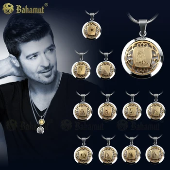 

Twelve Constellations Pendant Necklace Leo Aries Virgo Titanium Steel Jewelry For Women Men Can Be Engraved