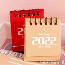 Mini calendrier de bureau créatif et Durable, mignon, décoration de bureau, agenda des élèves, papeterie fournitures scolaires, 2022