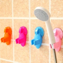 Bathroom Strong Attachable Shower Head Holder Movable Bracket Powerful Suction Wall Mounted ShowerSeat Chuck Holder Suction Cup