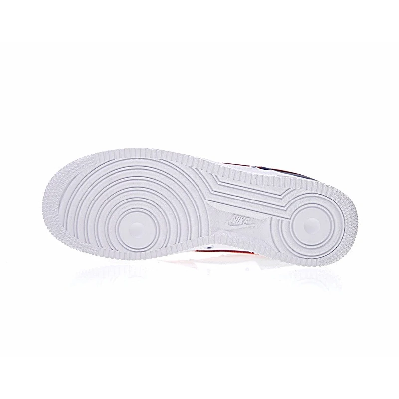 И аутентичный с Nike Air Force 1 Low мини Swoosh Для Мужчин's Скейтбординг обувь Спорт на открытом воздухе кроссовки Новое поступление 823511-601