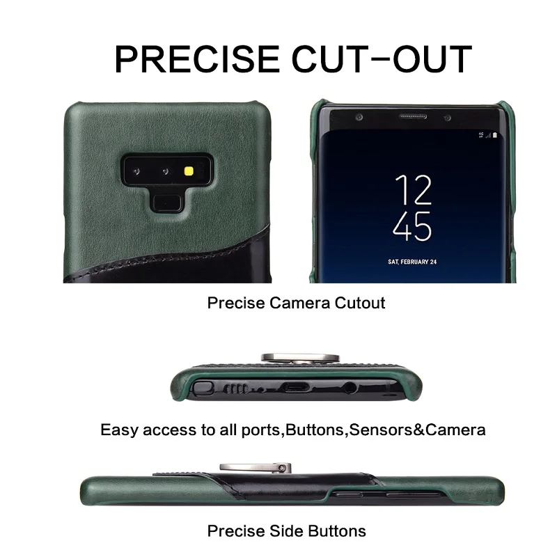 Чехол для samsung galaxy note 9 8 10+ ударопрочный жесткий чехол из натуральной кожи для samsung S10 S8+ чехол