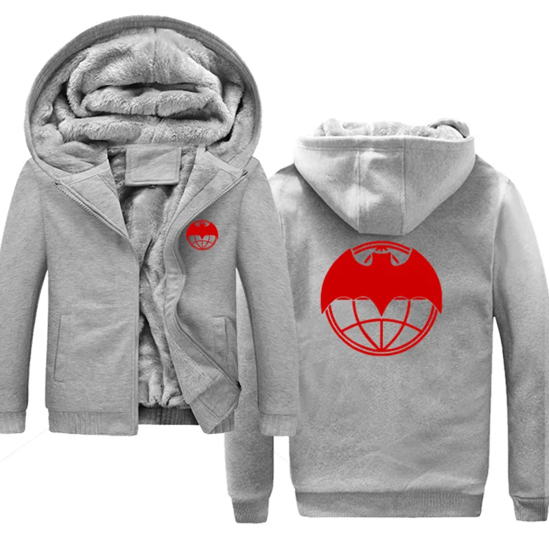 gray1 Военный интеллект Печать Drawstring карман с капюшоном Толстовка длинный рукав молния тонкий пальто мужской пиджак все размеры - Цвет: gray1
