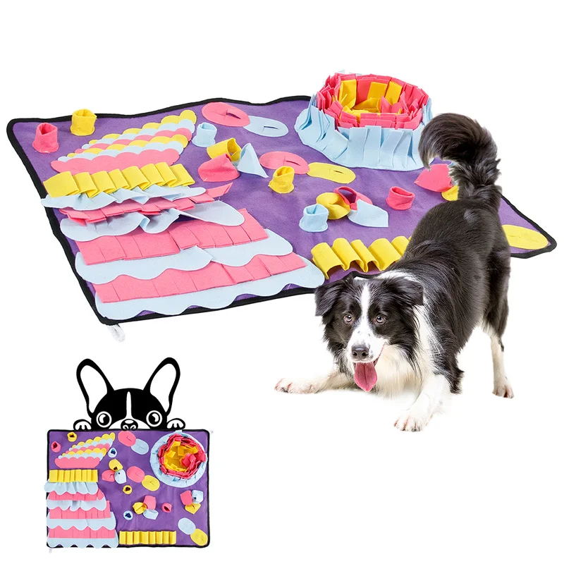 Pet Dogs Snuffle Mat Leak Food Anti Choking Pad Cat Dog Training Blanket Nose Work Toy Slowing Feeding Intelligence Mats