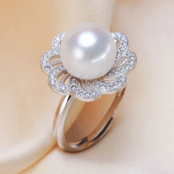 

Fashion Pearl Ring Accessories, Ring Findings, Ring Jewelry Parts Fittings Mountings, 10pcs/lot