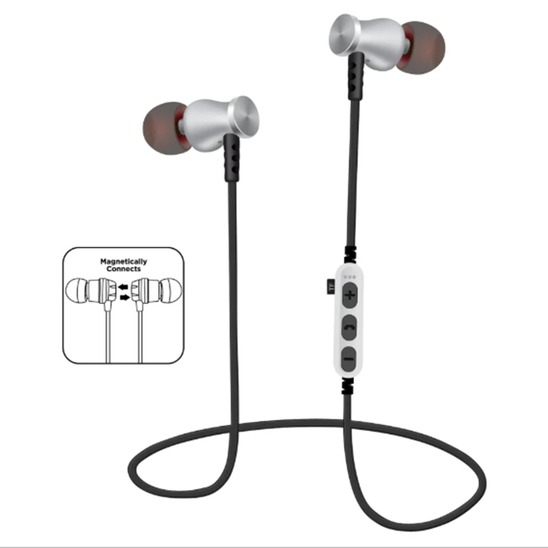 MS T5 Halter Bluetooth Headset Wireless BT4 2 Stereo Headset Earbuds Sports Headphones Support TF Card Card Play