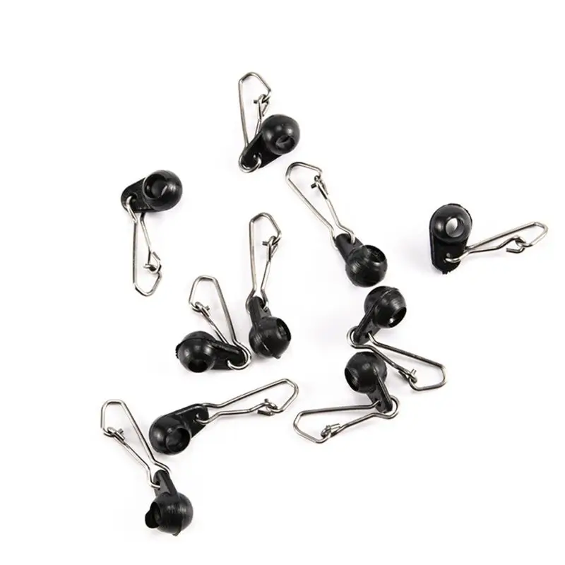 

10 Pcs/pack New Black Bean Link Swivel Fishing Swivel Line Hook Connector Fishing Equipmentsuit for fishing suit for fishing