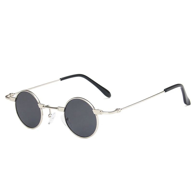 round sunglasses women Small Round Sunglasses Women Men UV400 Metal Brand Designer Punk Sun Glasses Steampunk Vintage Goggles Black Shades ladies sunglasses Sunglasses