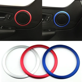 

4pcs/set Fit For BMW 2 series Active Tourer 218i 220i Speaker Loudspeaker Horn Decoration Cover Trim Sticker Car Styling
