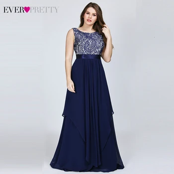 

Plus Size Bridesmaid Dresses Ever Pretty Floral Lace A-Line O-Neck Sleeveless Elegant Wedding Guest Dresses Vestido Madrinha
