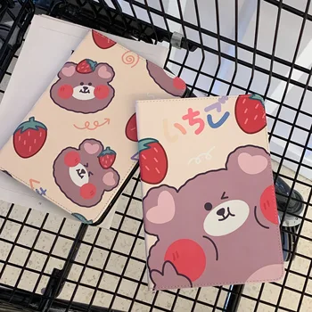 

Lovely Strawberry Bear Rabbit Soft Tablet Protective Case For iPad Air 1 2 3 Mini 4 5 Pro 2017 2018 2019 2020 Cover