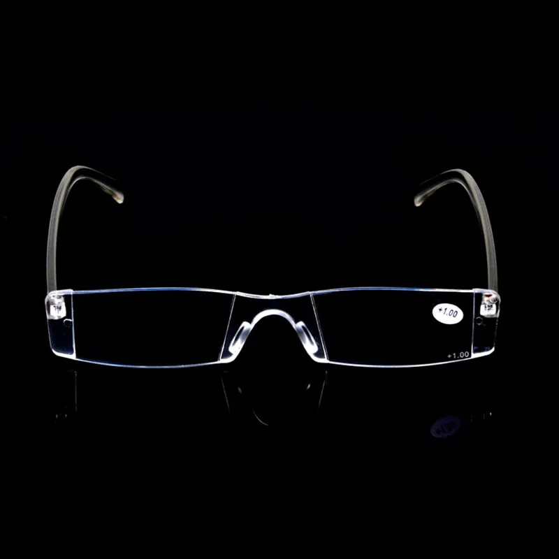 IBOODE неокаймленные очки для чтения женщин и мужчин квадратные без оправы пресбиопические очки женские мужские очки при дальнозоркости оптика очки