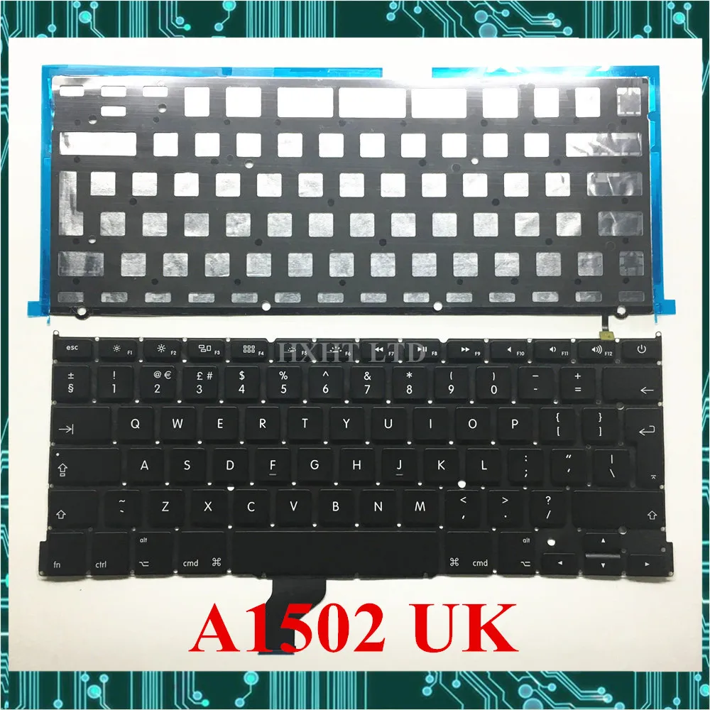 Новая клавиатура A1502 UK с подсветкой для Apple Macbook Pro retina 13 &quotA1502 Клавиатура ноутбука
