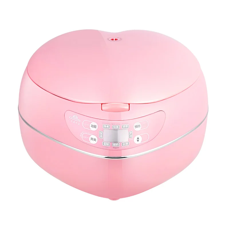 

European treasure peach heart-shaped rice cooker intelligent mini rice cooker household 1-2-3-4 people