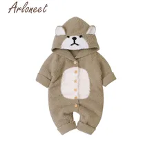 Одежда arloneet для новорожденных; зимнее пальто для маленьких девочек; комбинезон на пуговицах с рисунком пива; Верхняя одежда с капюшоном; пальто для малышей; Верхняя одежда для мальчиков