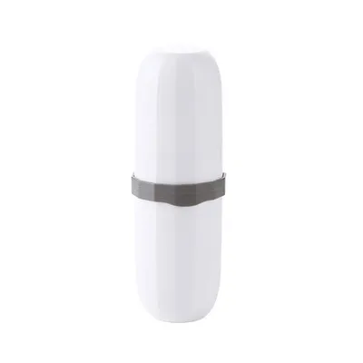 white 4 divider Дорожная чашка для зубной щетки Антибактериальная моющаяся портативная коробка для хранения для поездок удобный держатель для зубной пасты для ванной комнаты Органайзер 4 разделителя для кемпинга - Цвет: white 4 divider