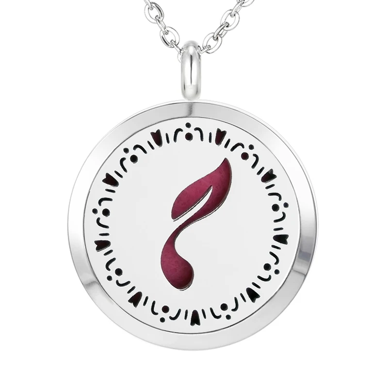098 Essential Oil Diffuser Locket Pendant Necklace