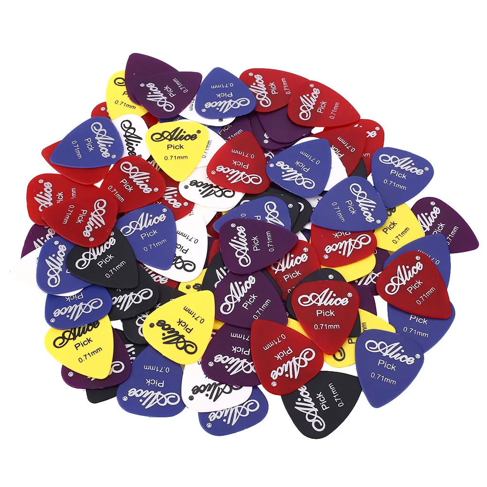 Гитара палочки Коробка ABS многоцветный Plectrum 100 шт./кор. Plectrum Электрические Музыкальные инструменты аксессуары Музыка