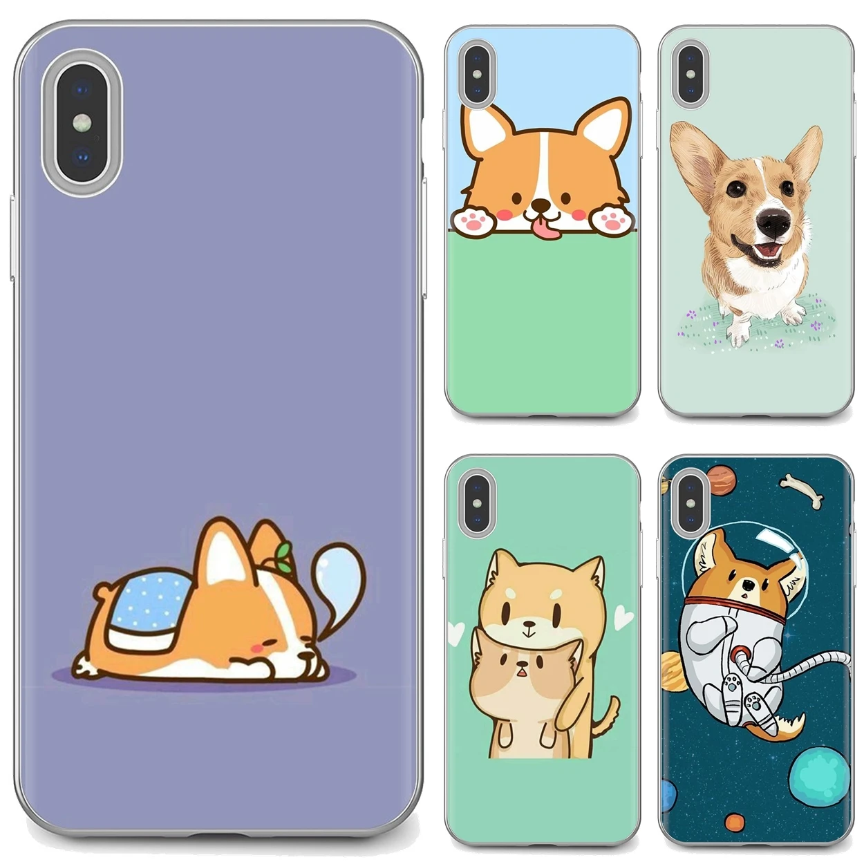Милые корги с мультяшной собакой для Samsung Galaxy A10 A40 A50 A70 A3 A5 A7 A9 A8 A6 плюс 2018 2015 2016 2017