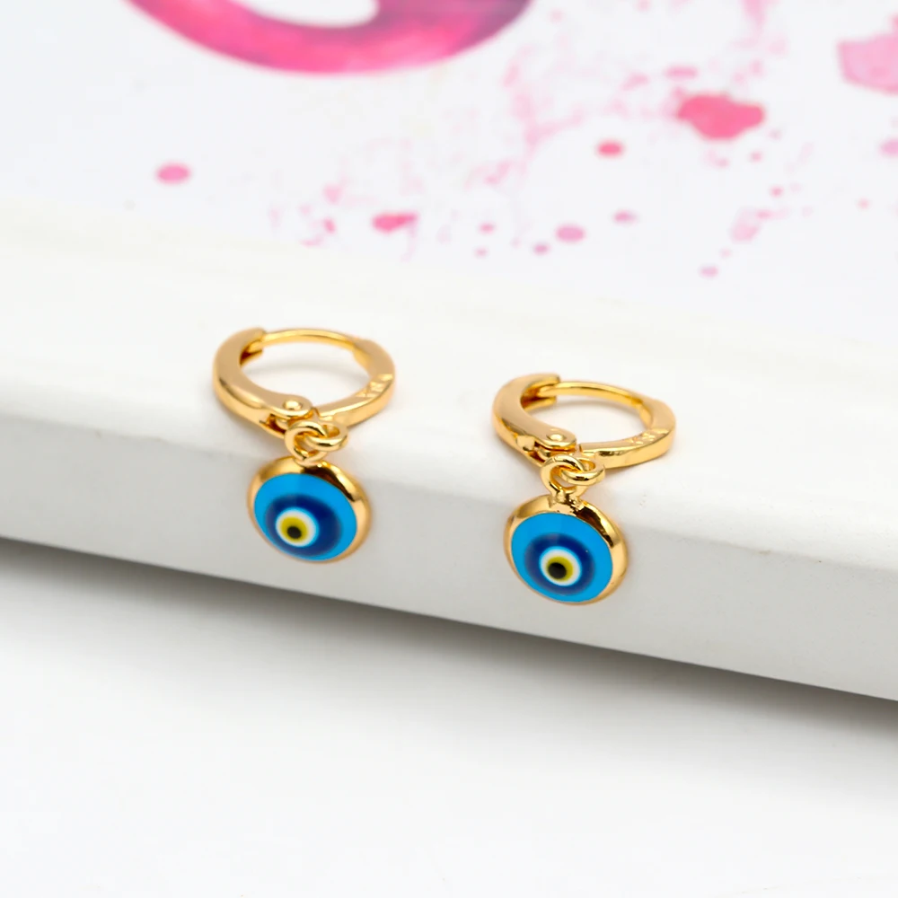 Lucky Eye Турецкий Дурной глаз висячие серьги разноцветные шармы Серьги Висячие для женщин женские медные ювелирные изделия подарок EY6456