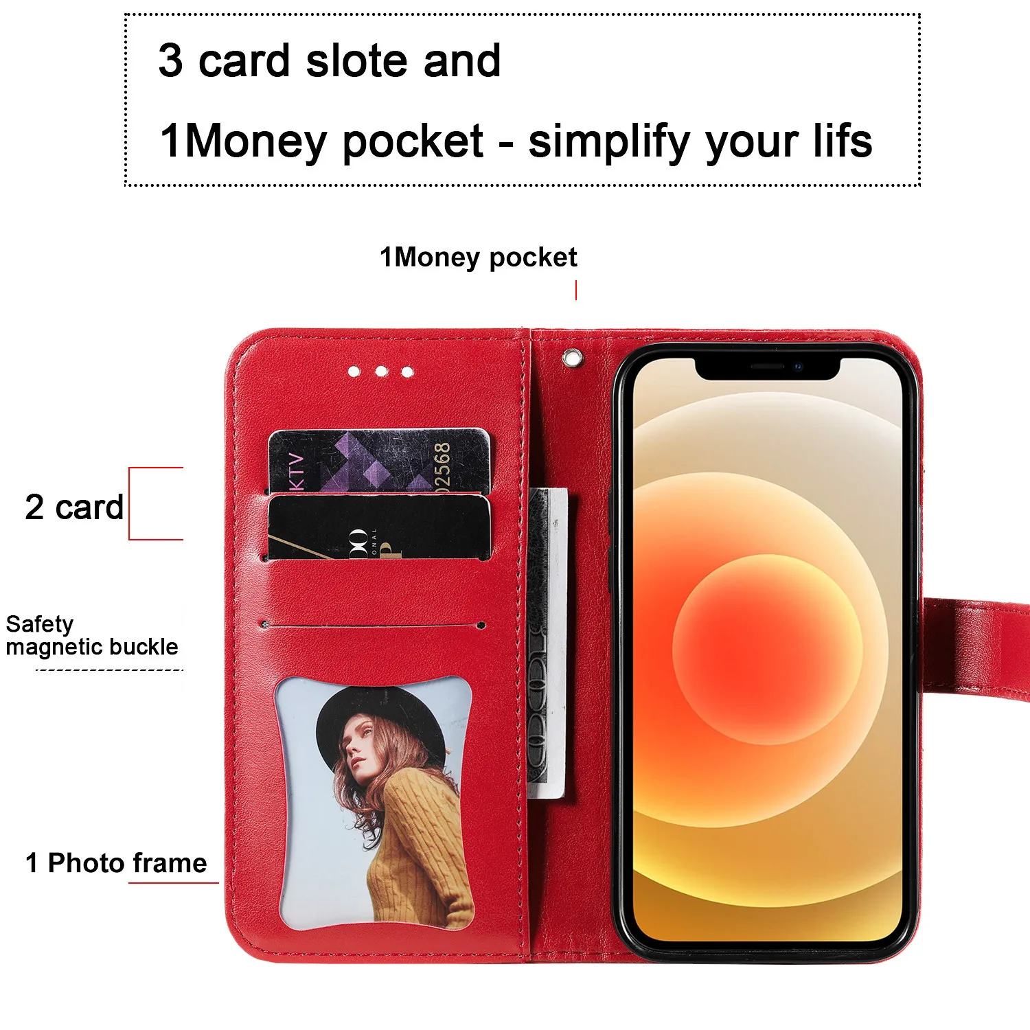 3D Flower Wallet Phone Case For iPhone 11 12 Pro Max 12 Mini XR X XS 7 8 Plus 6 6S SE 2020 Leather Holder Slots Flip Satnd Cover