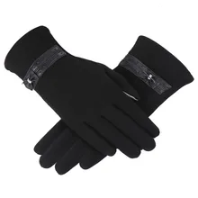 Женские зимние перчатки, модные, Корейская версия, с бантом, полный палец, теплые, плотные, перчатки, варежки, женские, Элегантные перчатки, Guantes# LR1