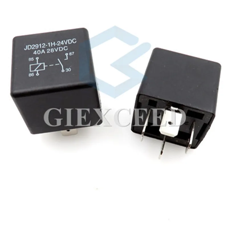 JD2912 car relay 12V 48V 40A 4Pin DC Automotive Relays Waterproof