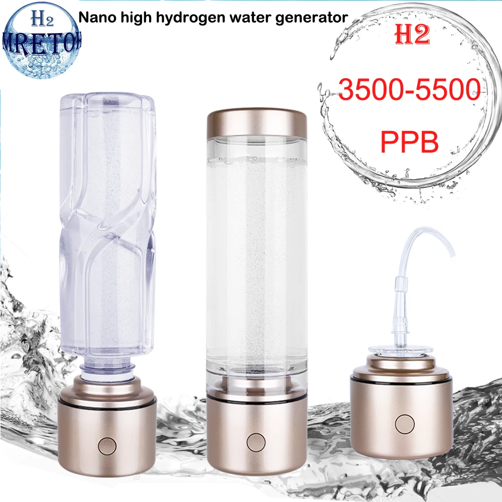 

Nanometer High Rich Hydrogen Water Bottle/Cup ORP Alkaline Portable Mini Pure H2 Generator Electrolysis Ionizer Improve Immunity