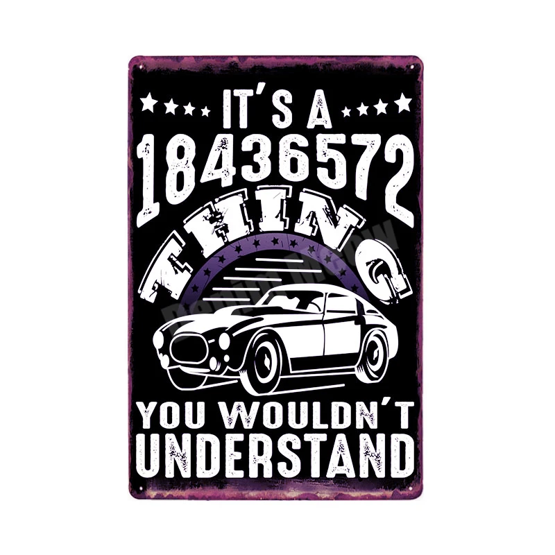 Fix Cars Plaque Shabby Chic Metal Tin Signs Classic Car Wall Art Poster Advertising Plates Bar Garage Vintage Home Decor MN117 - Цвет: R