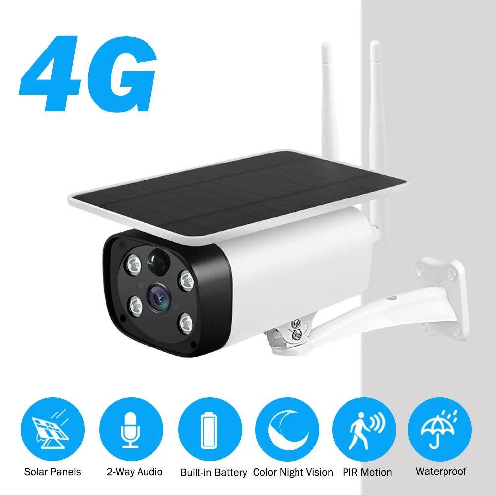 4G LET camera 1080P цветная камера ночного видения, солнечная перезаряжаемая батарея, 3G sim-карта, CCTV IP камера, уличная Водонепроницаемая PIR