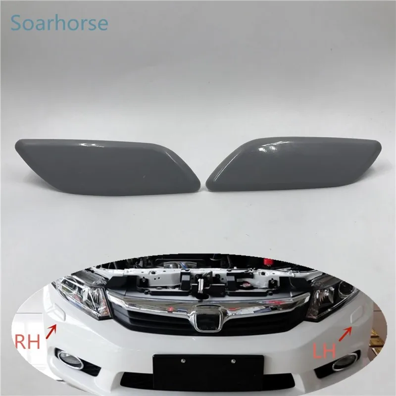 Soarhorse For Honda Civic 2012 2013 Front Bumper Headlight Washer Spray Nozzle Cover Headlamp Washer Jet Cap Bumpers Aliexpress