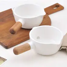 Смазочный сепаратор керамическое масло суп сепаратор чаша с деревянной анти-обжигающей ручкой кухонные инструменты товары для дома, кухни