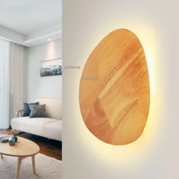 

Modern Creative LED Art Wall Lamps Nordic Wood Wall Lights Beside Bedroom Stone Sconces Lighting Wall Lamp Light Fixtures