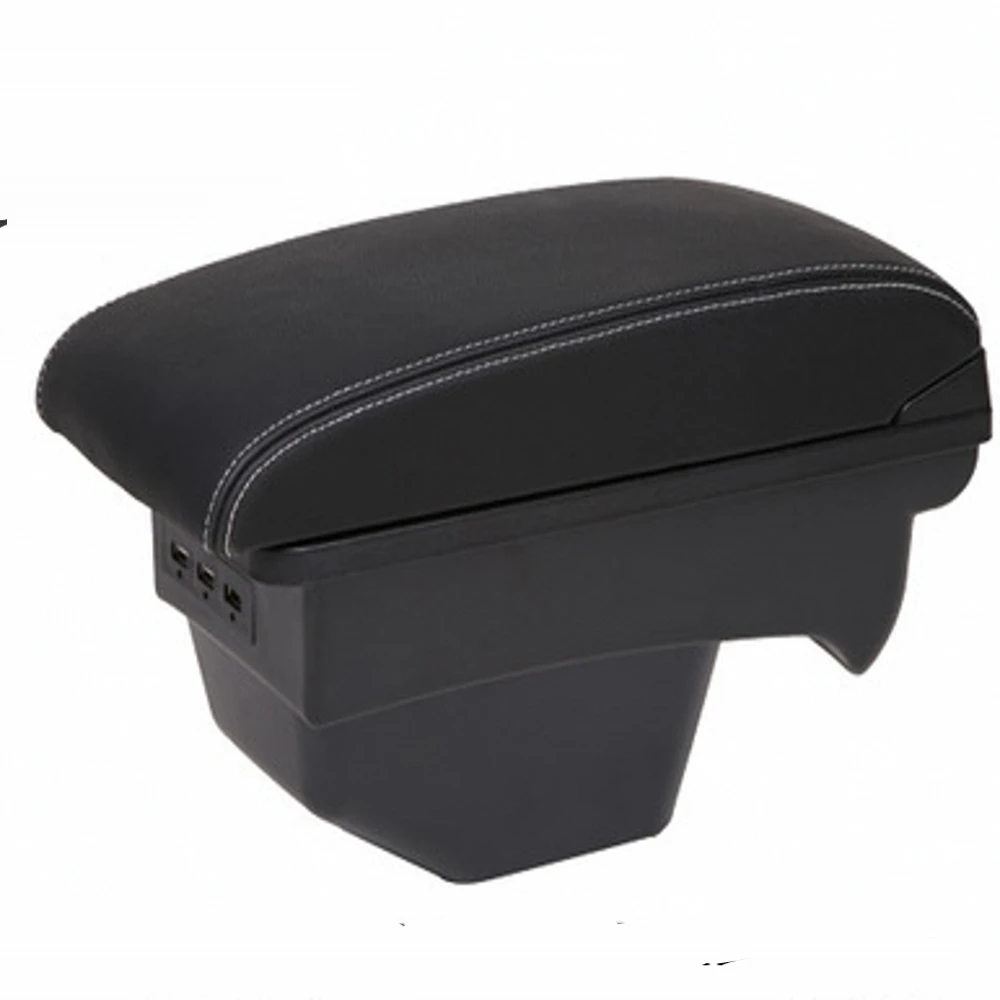 

For Citroen C4 Armrest Box Arm Elbow Rest Center Console Storage with Phone Charging USB Interface Cup Holder