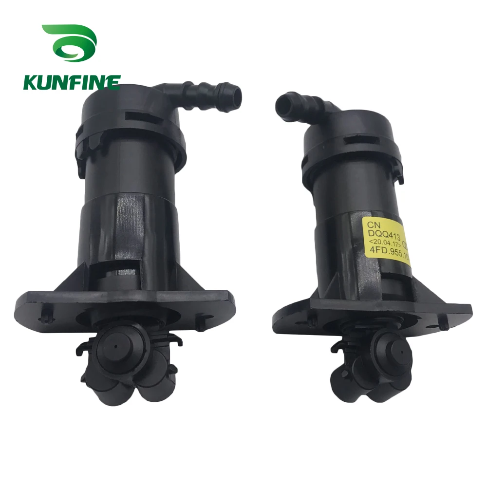 KUNFINE пара левой и правой фары шайба насос сопла для Audi A6 C6 4F0955101 4F0955102 4F0955101/4F0955102