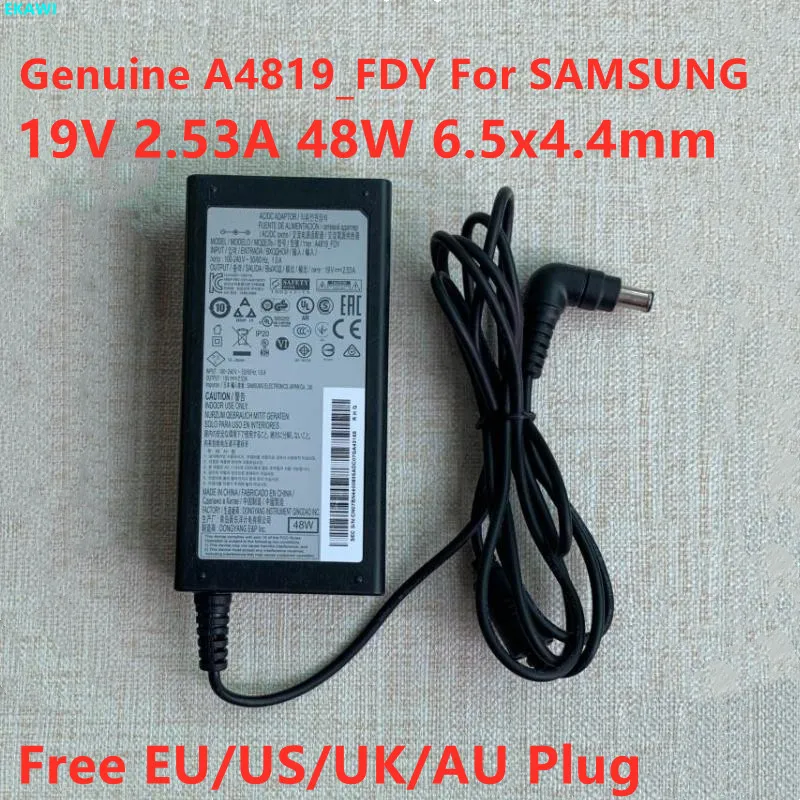 Оригинальный адаптер переменного тока 19V 2.53A 48W a4819 _ FDY A4819-KSML для SAMSUNG UA32J4088AJXXZ