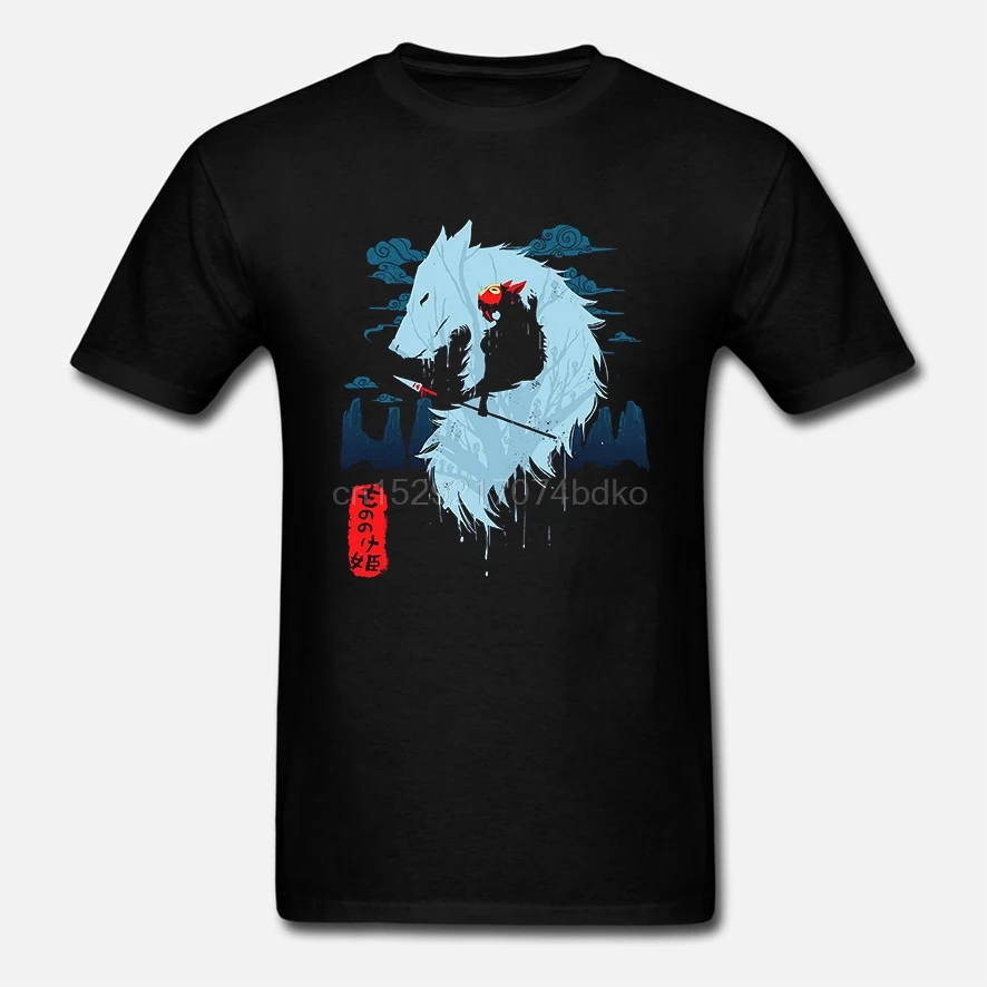 Mononoke футболка Принцесса Мононоке hime графическая Мужская потрясающая