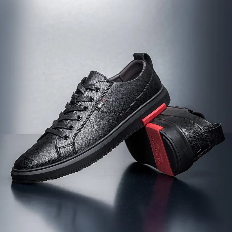 mens black shoes with red soles