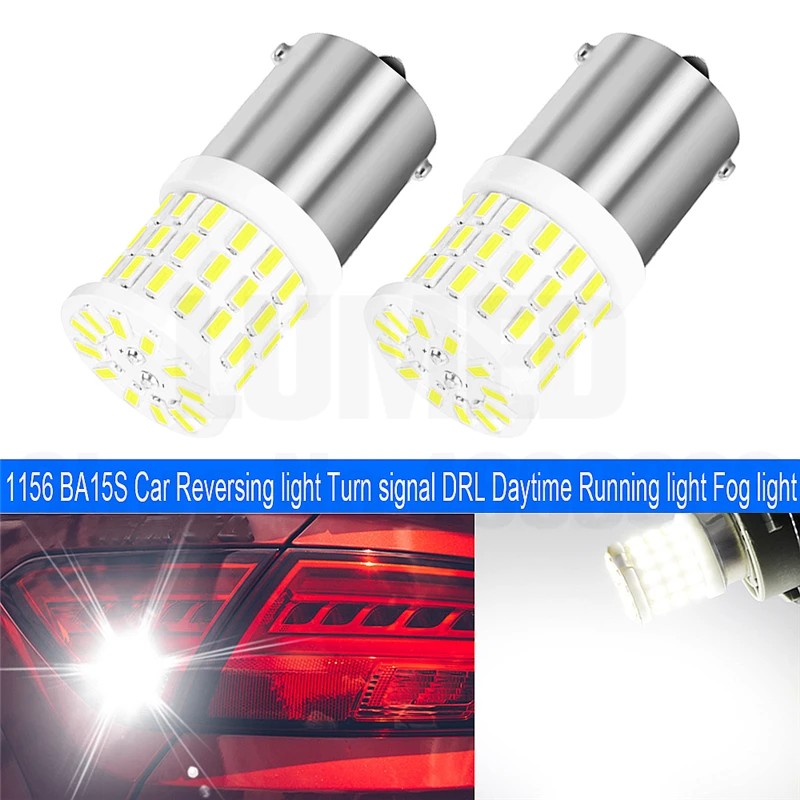10x сигнальная лампа 1156 1157 12V BA15S BAY15D P21W BAU15S 57 SMD 3014 указатель поворота Реверсивный светильник тормозной светильник