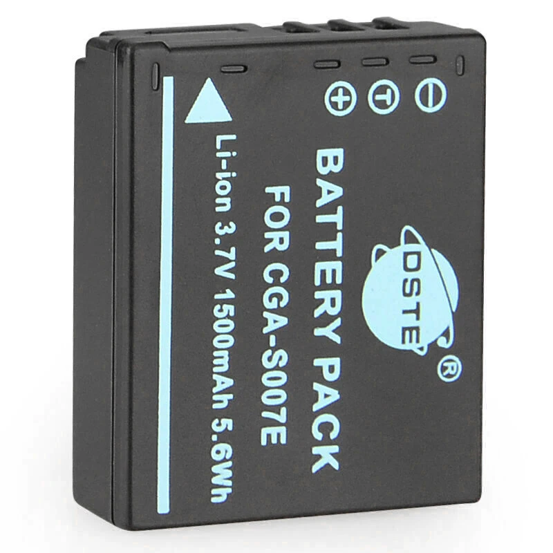 4 шт. 1500 мАч 3,7 V CGA-S007E S007E DMW-BCD10 DSTE батарея камеры DSLR для цифрового фотоаппарата Panasonic DMC-TZ1 DMC-TZ1EB-S DMC-TZ1EG-K DMC-TZ1-A