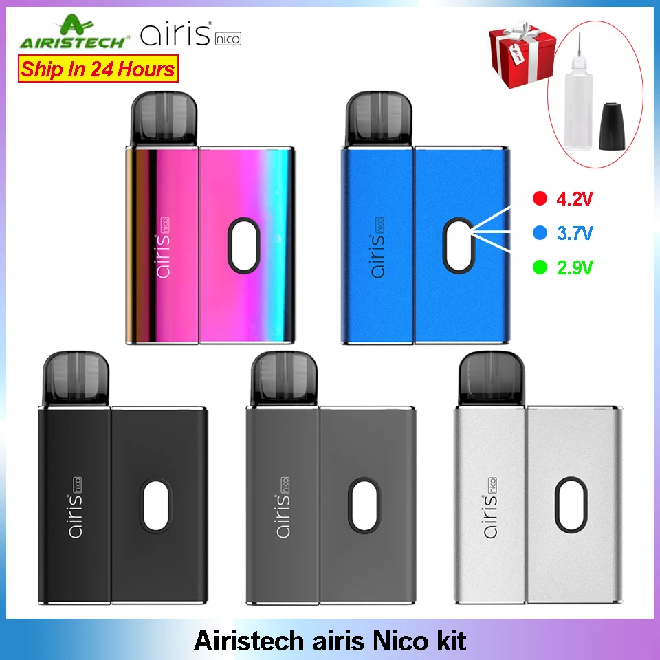 

Original Airistech airis Nico Kit 450mAh Pod System Vape Pen Starter Kit with 1ML Cartridge Fast Heating vs JC01 pro W01 kit