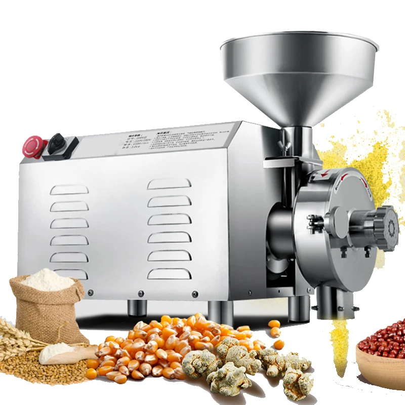 50 120kg/H Commercial Grain Flour Mill Grinder Soy Wheat Rice Sesame